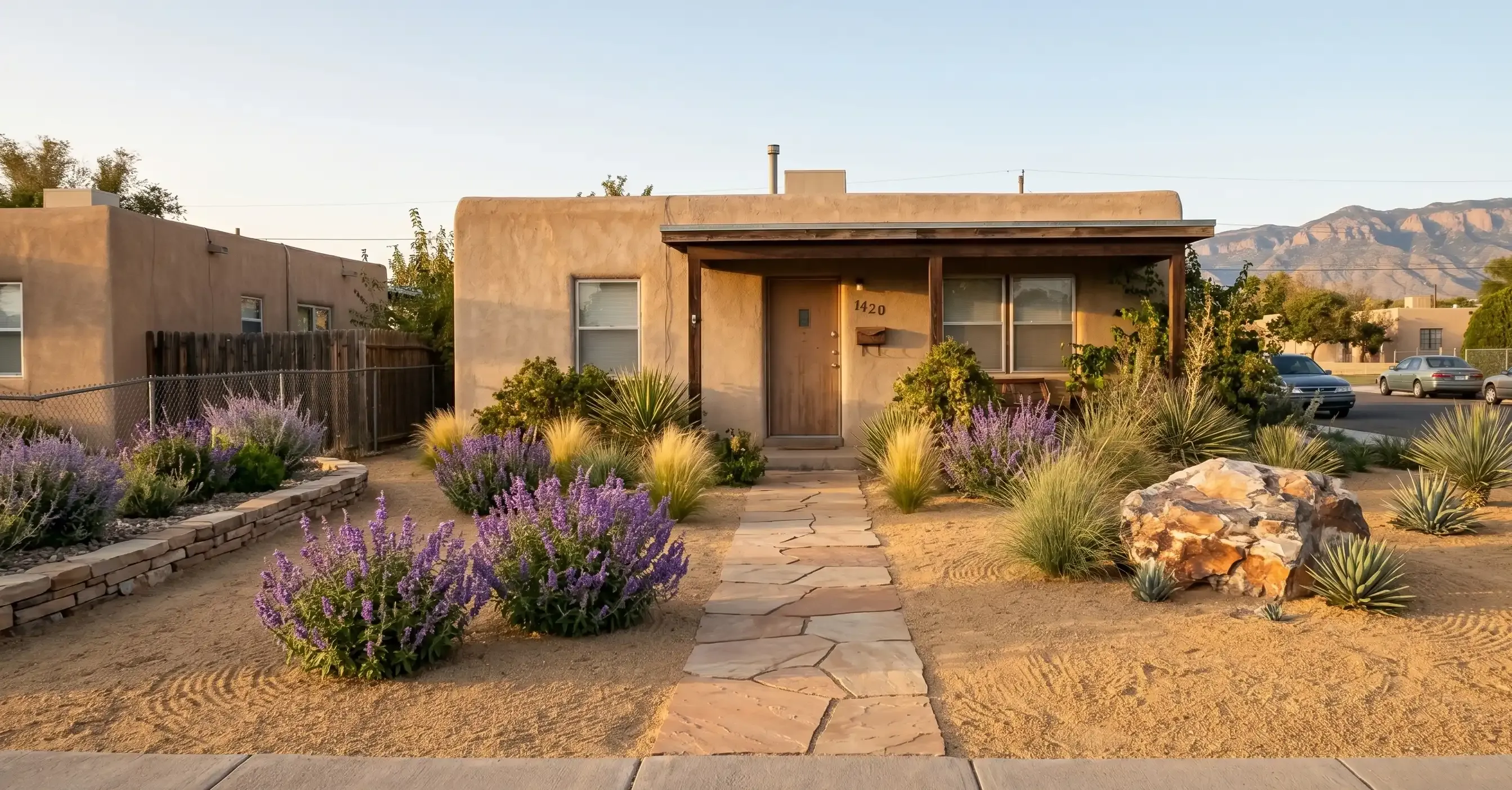 Front Yard Xeriscape Conversion — after